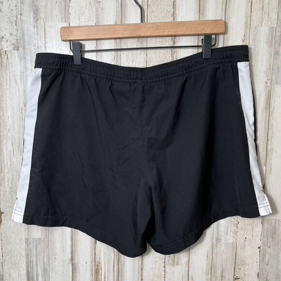 Vintage Y2K‎ Nike Silver Tag Black White 5" Inseam Shorts Mens Size Large - Picture 3 of 4